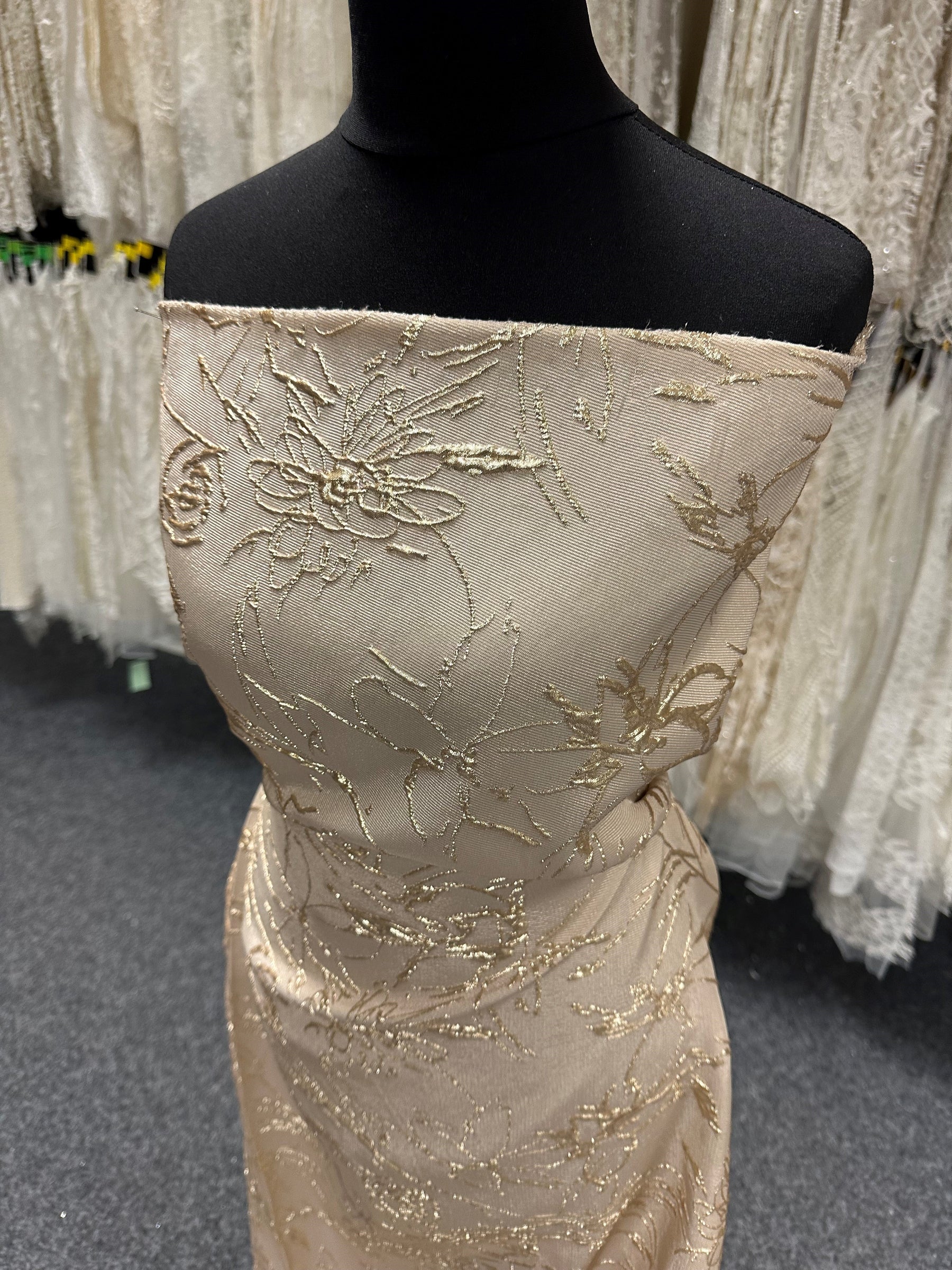 Champagne Jacquard Brocade - Calamity