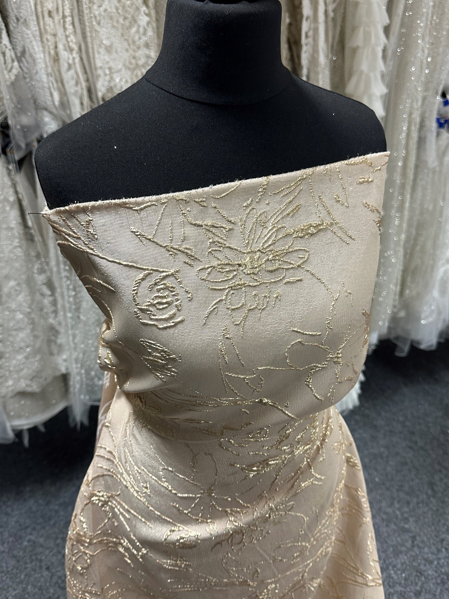 Champagne Jacquard Brocade - Calamity