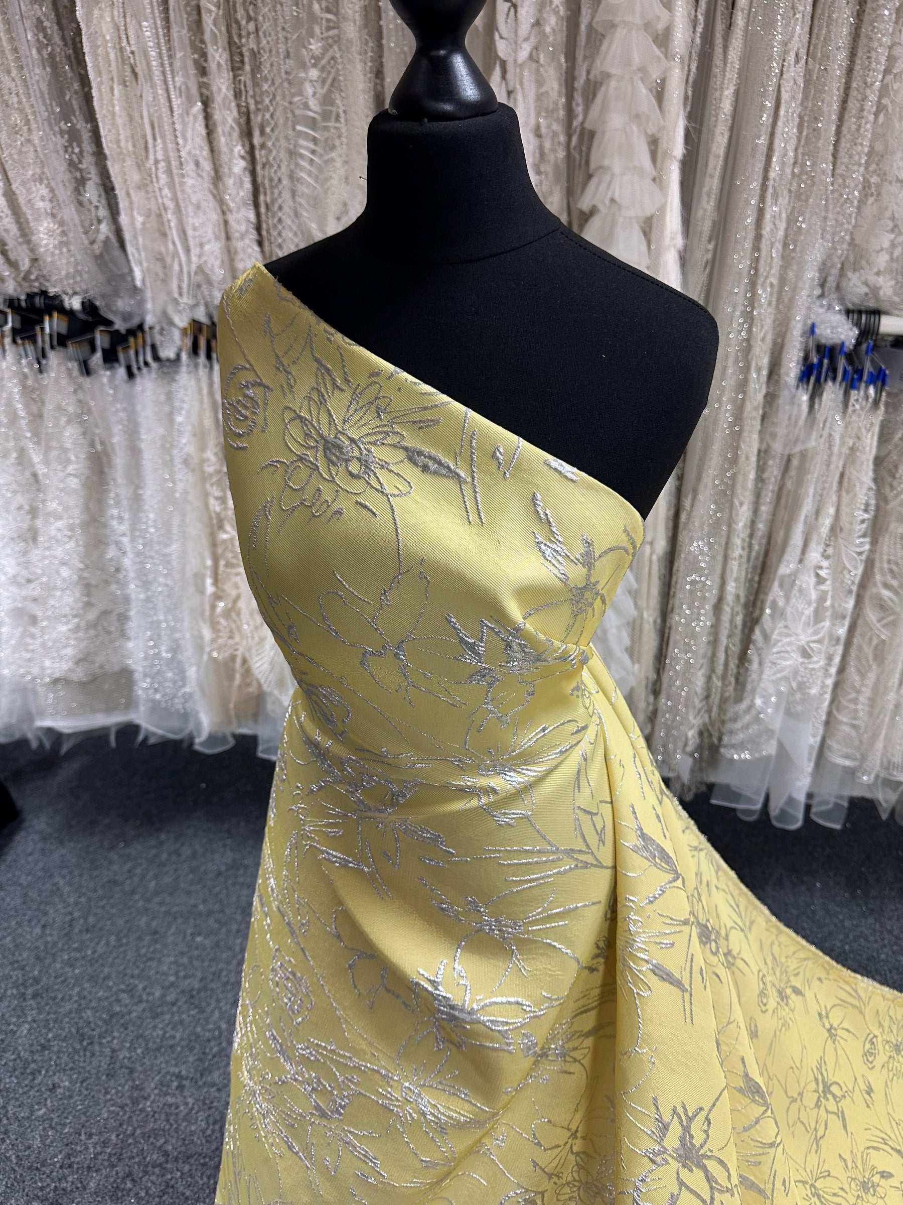 Lemon Jacquard Brocade - Calamity