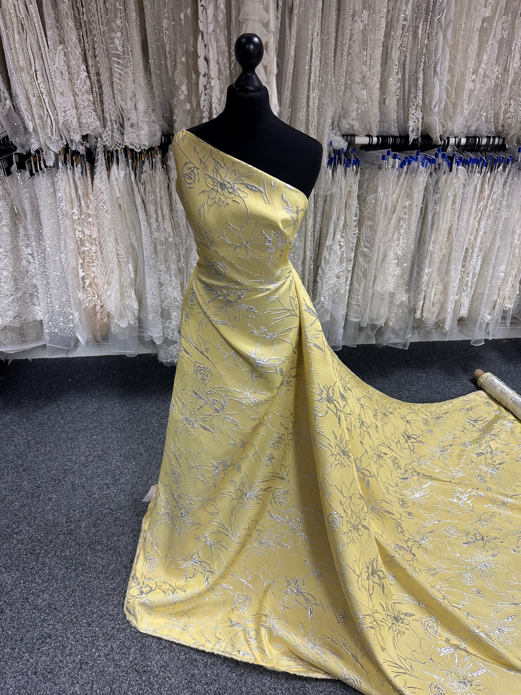 Lemon Jacquard Brocade - Calamity