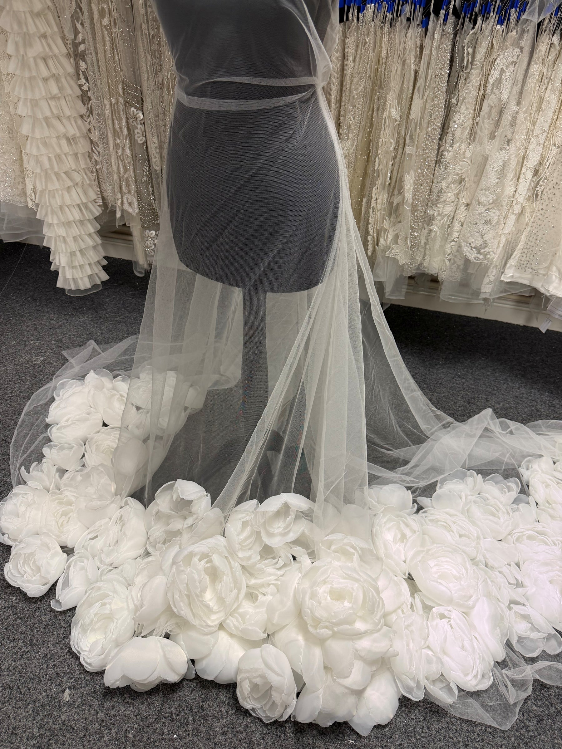 Ivory 3D Flower Lace - Cannon