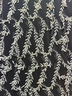 Ivory Embroidered Lace - Carlie