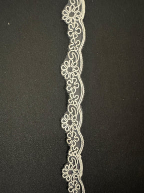 Ivory Corded Lace Trim - Celandine