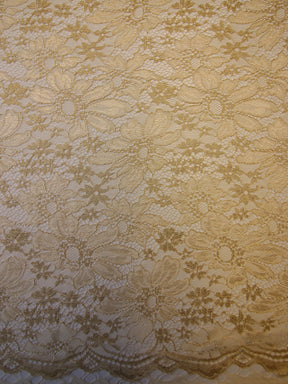 Champagne Raschel Lace - Moseley