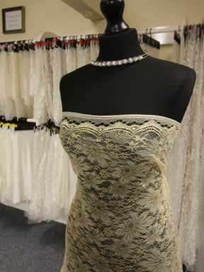 Champagne Raschel Lace - Moseley