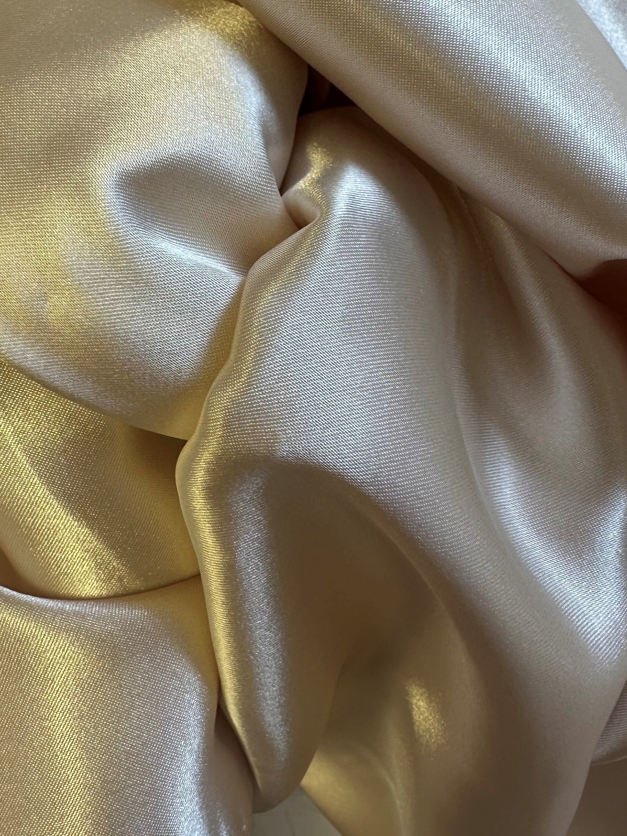 Champagne Poly Stretch Satin Ceremony