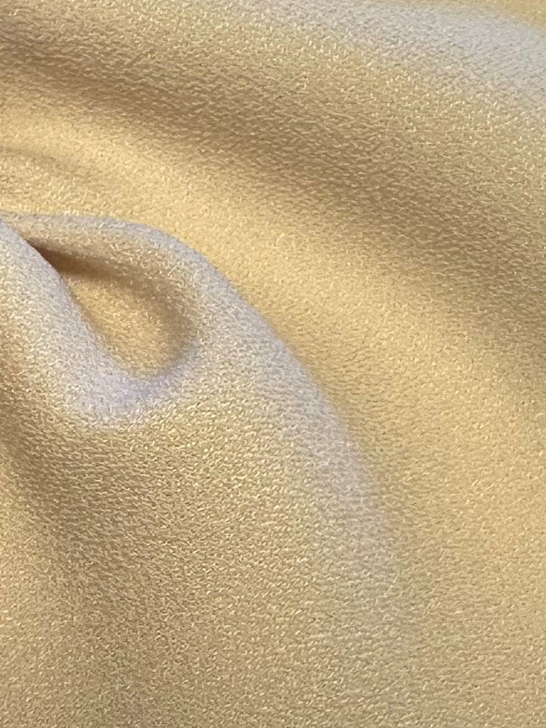 Champagne Polyester Satin Backed Crepe - Nepal