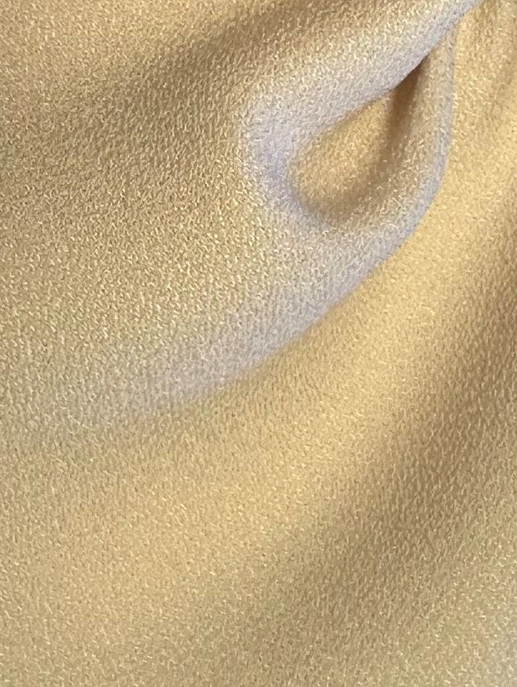 Champagne Polyester Satin Backed Crepe - Nepal