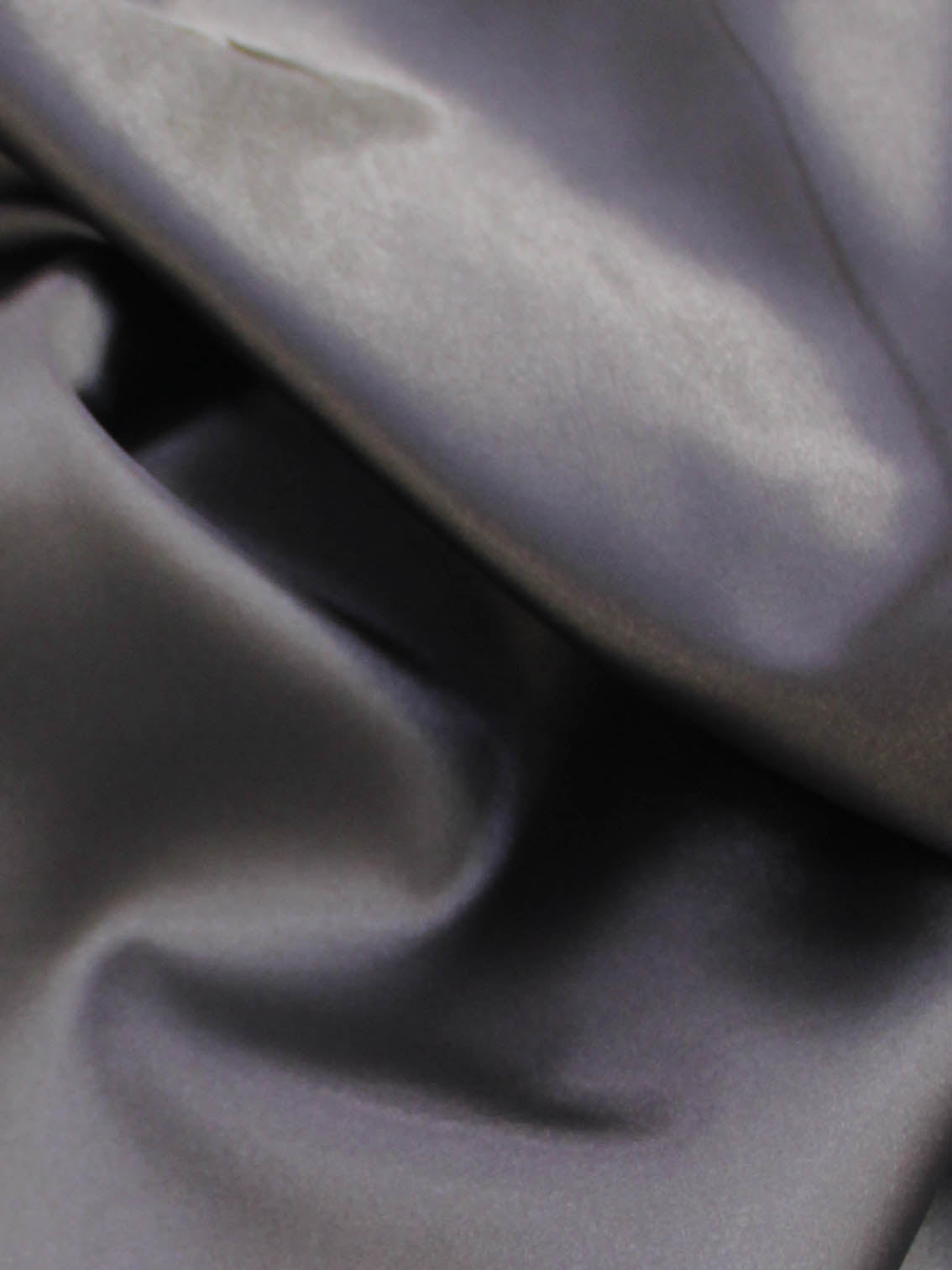 Charcoal Polyester Stretch Satin - Empathy