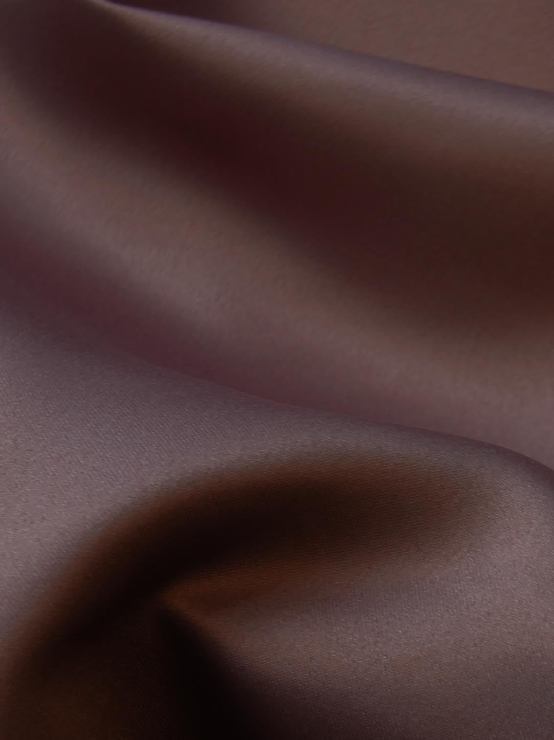 Chocolate Polyester Satin - Majestic