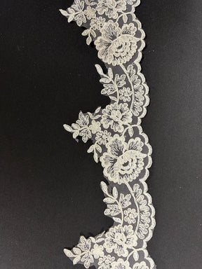 Ivory Corded Lace Trim - Community