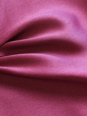 Wine Polyester Duchess Satin - Scenery