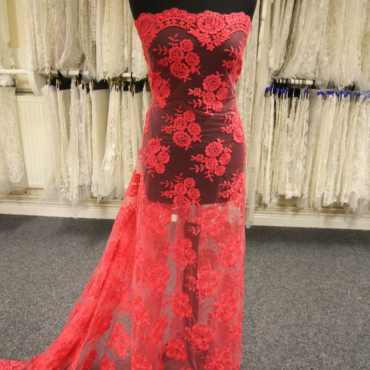 Coral Corded Lace