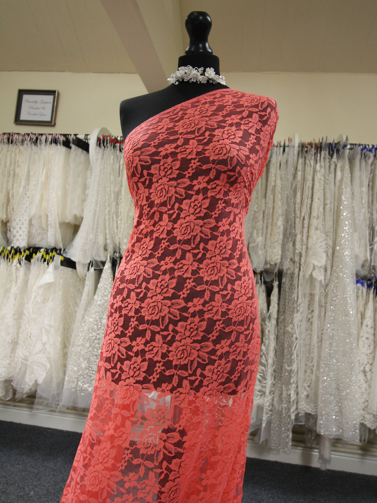 Scarlet Raschel Stretch Lace Evie