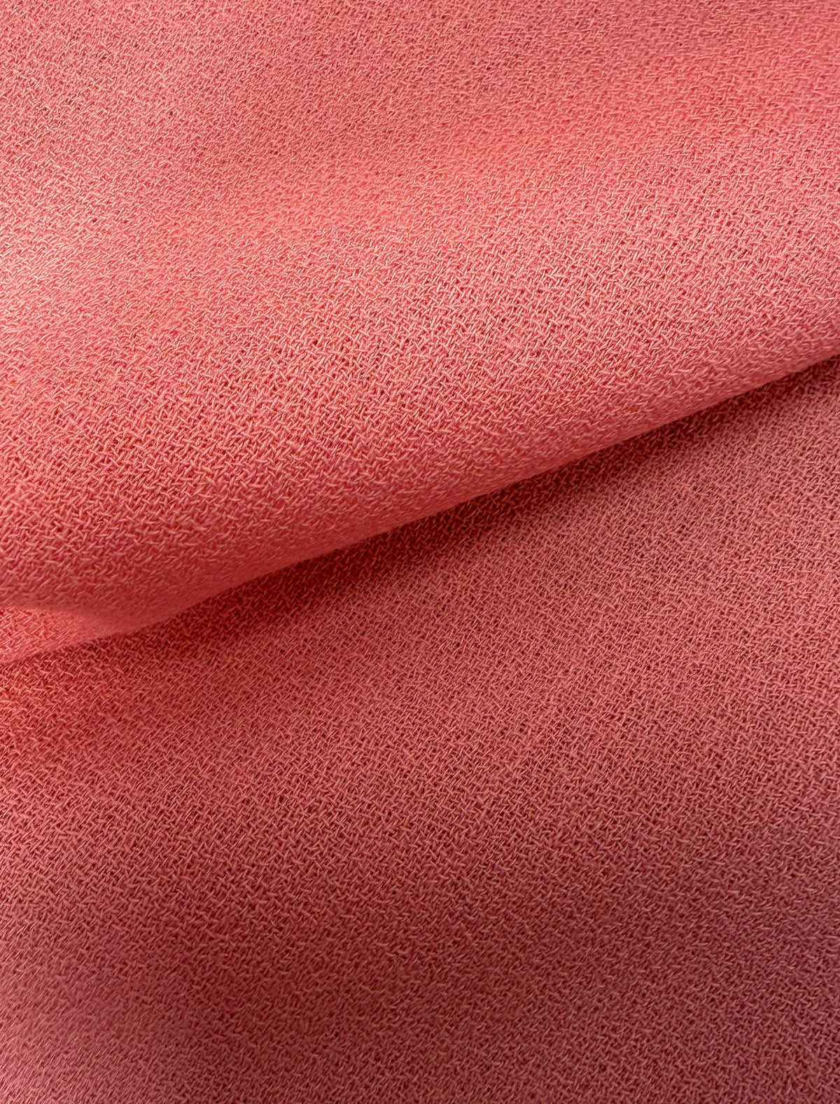 Coral Italian Wool Crepe - P640