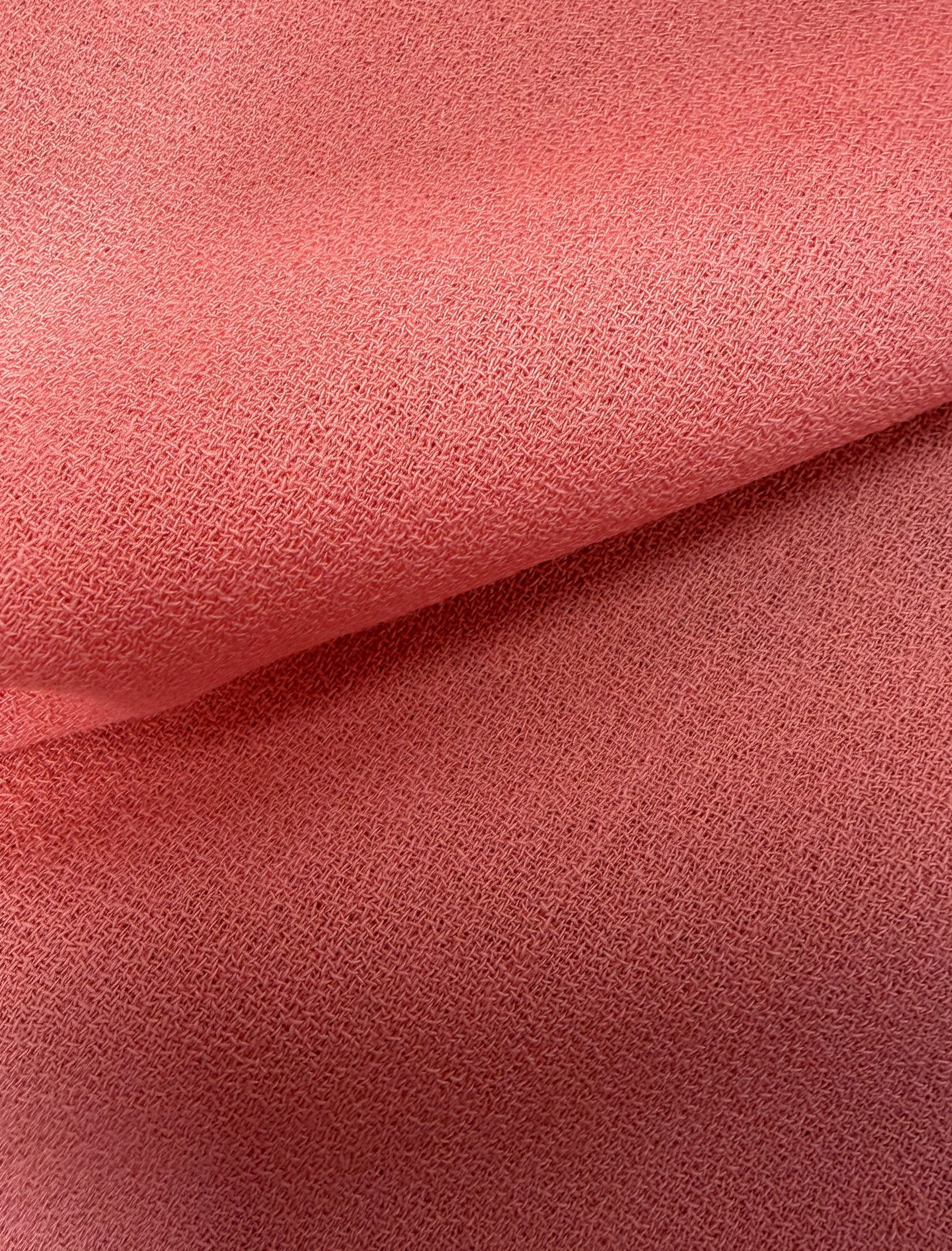 Coral Italian Wool Crepe - P640