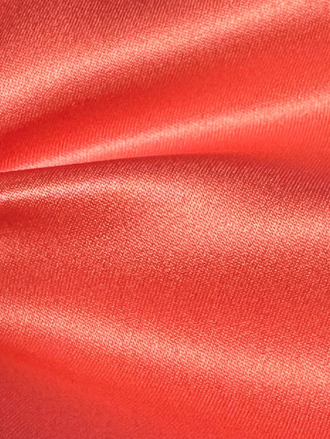 Coral Polyester Satin - Canada