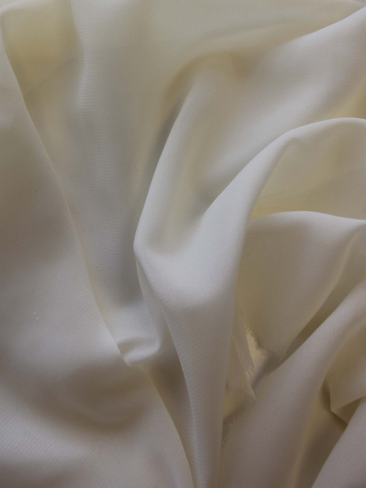 Cream Polyester Chiffon Fabric - Serendipity