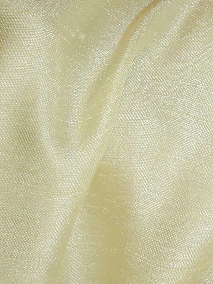 Cream Polyester Satin Backed Dupion - Clarity