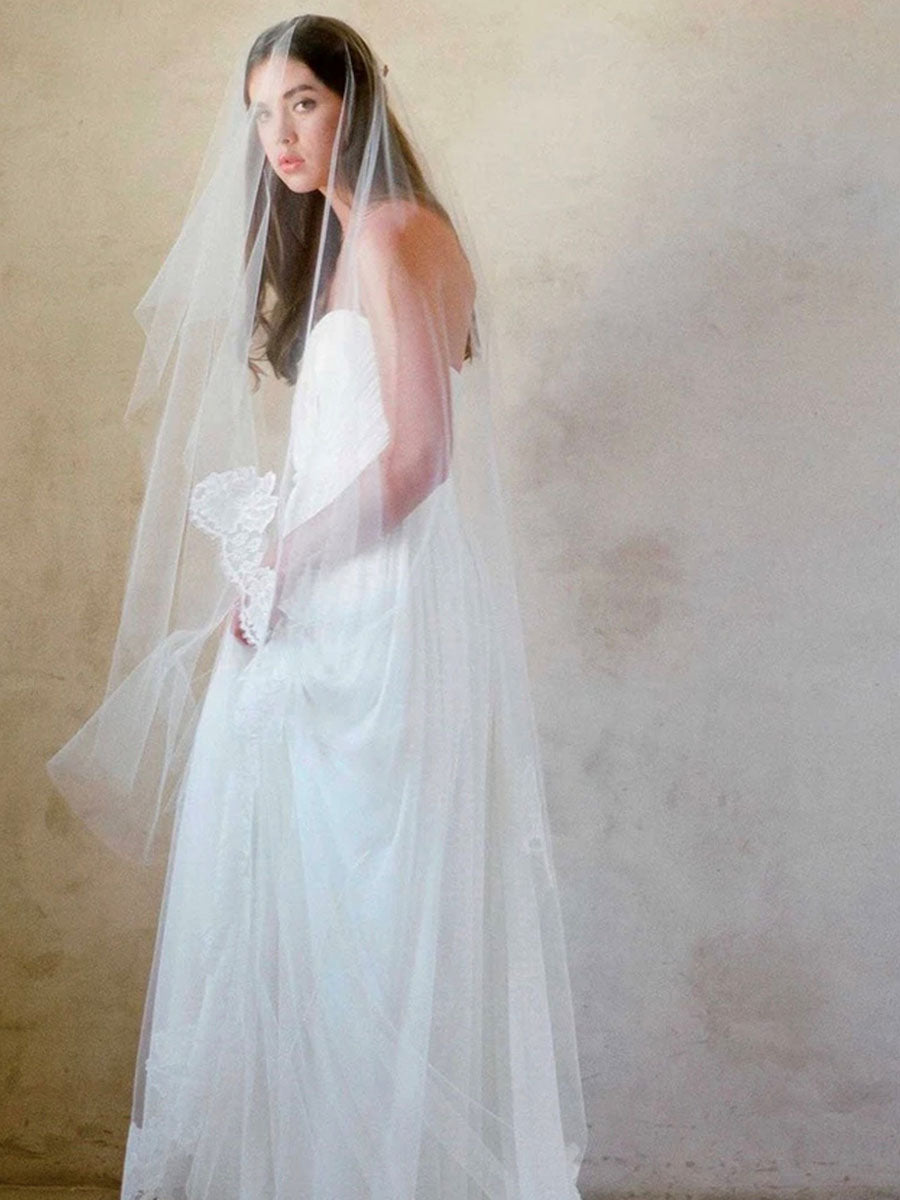 White Bridal Tulle for Veils – Crescendo