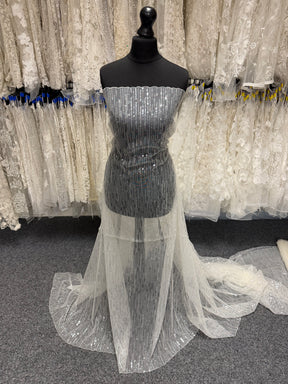 Ivory Sequin Lace - EB3016