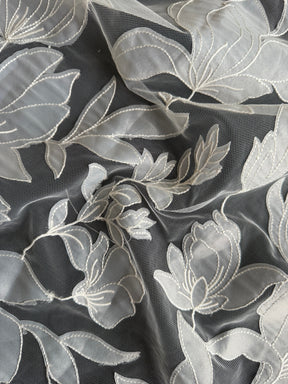 Ivory Embroidered Lace - Santana