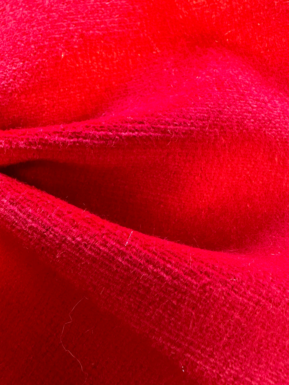 Red Cotton Velvet - Emperor