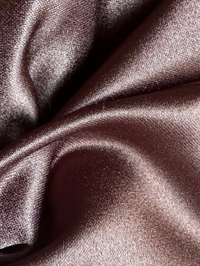 Dark Brown Polyester Duchess Satin - Contessa
