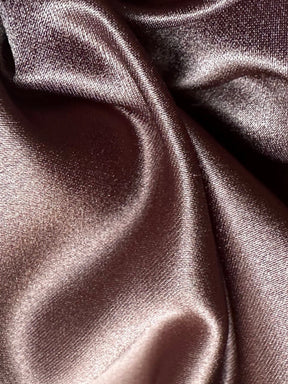 Dark Brown Polyester Duchess Satin - Contessa