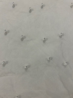 Ivory Pearl Embellished Tulle - Decadence