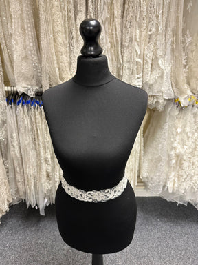 Ivory Beaded Lace Trim - Deity