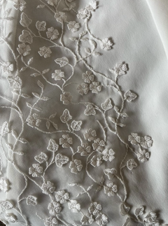Ivory Embroidered Lace Adebola