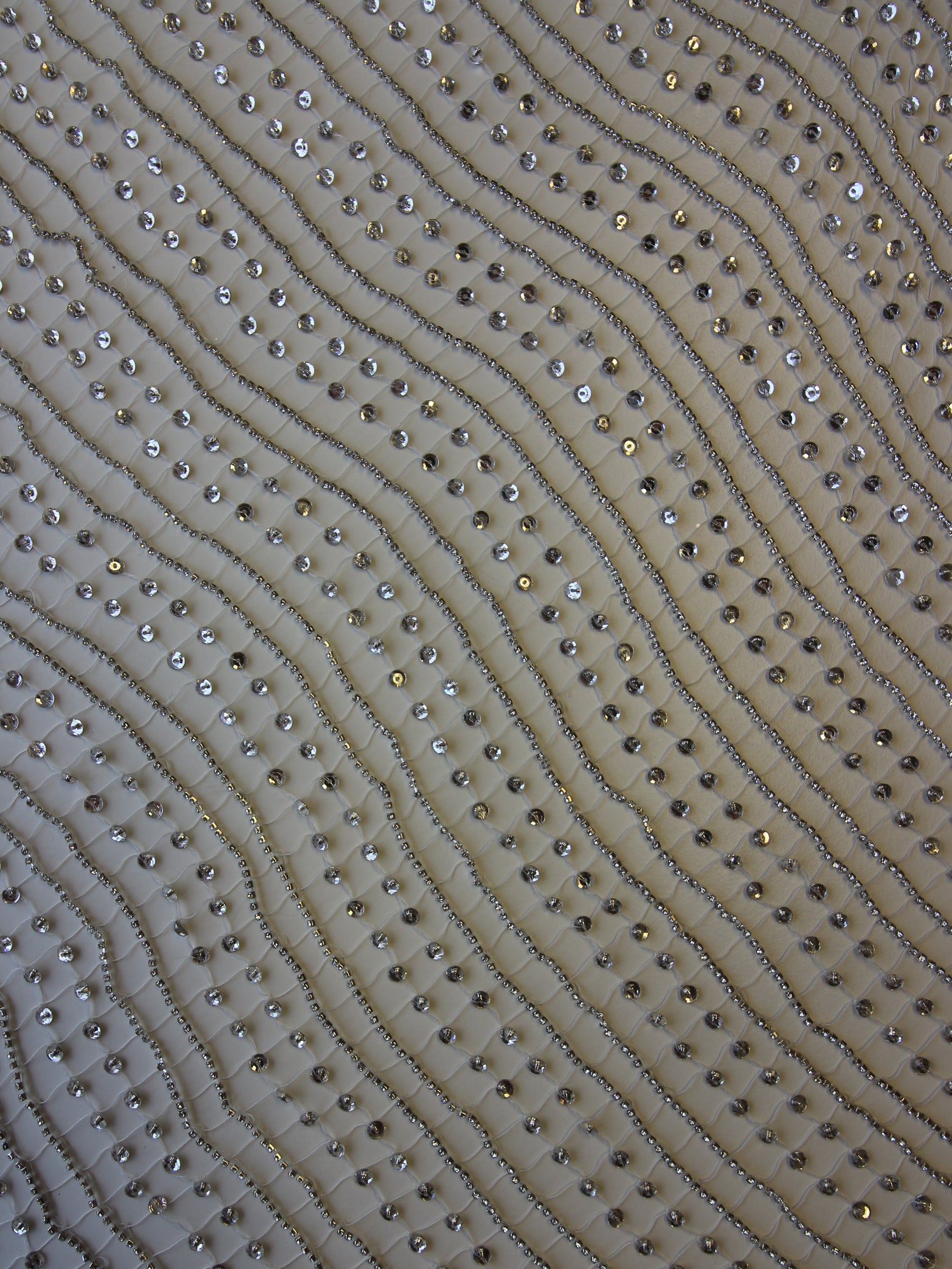 Ivory  Embellished Net - Shay