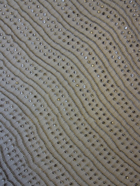 Ivory  Embellished Net - Shay