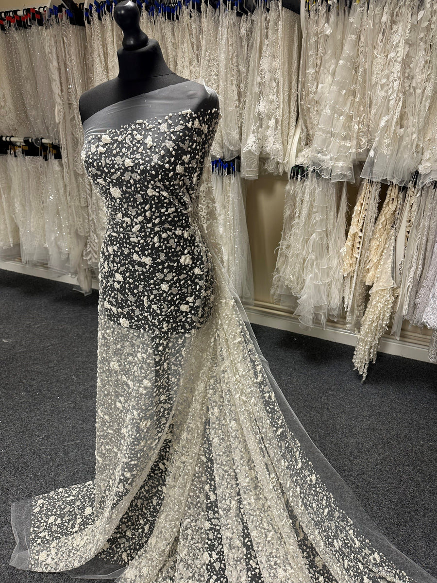 Ivory Glitter Lace Doreen main image 0