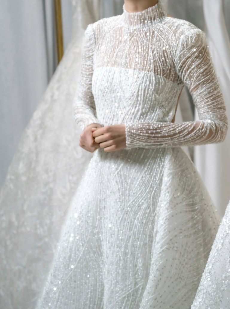 Ivory Embroidered Lace - Duarte