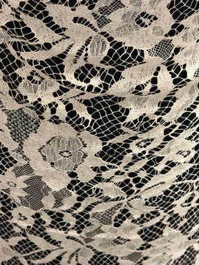 Antique Rose Silk Wool Chantilly Lace - P269