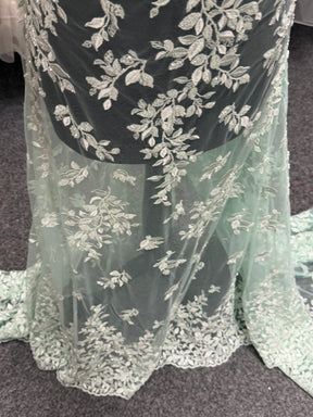 Willow Emb Beaded Tulle - EB1058