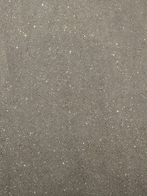 Ivory Stretch Glitter Tulle - Luxur