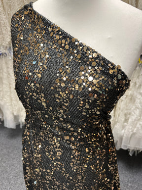 Gold Sequin Embellished Mesh - Connection