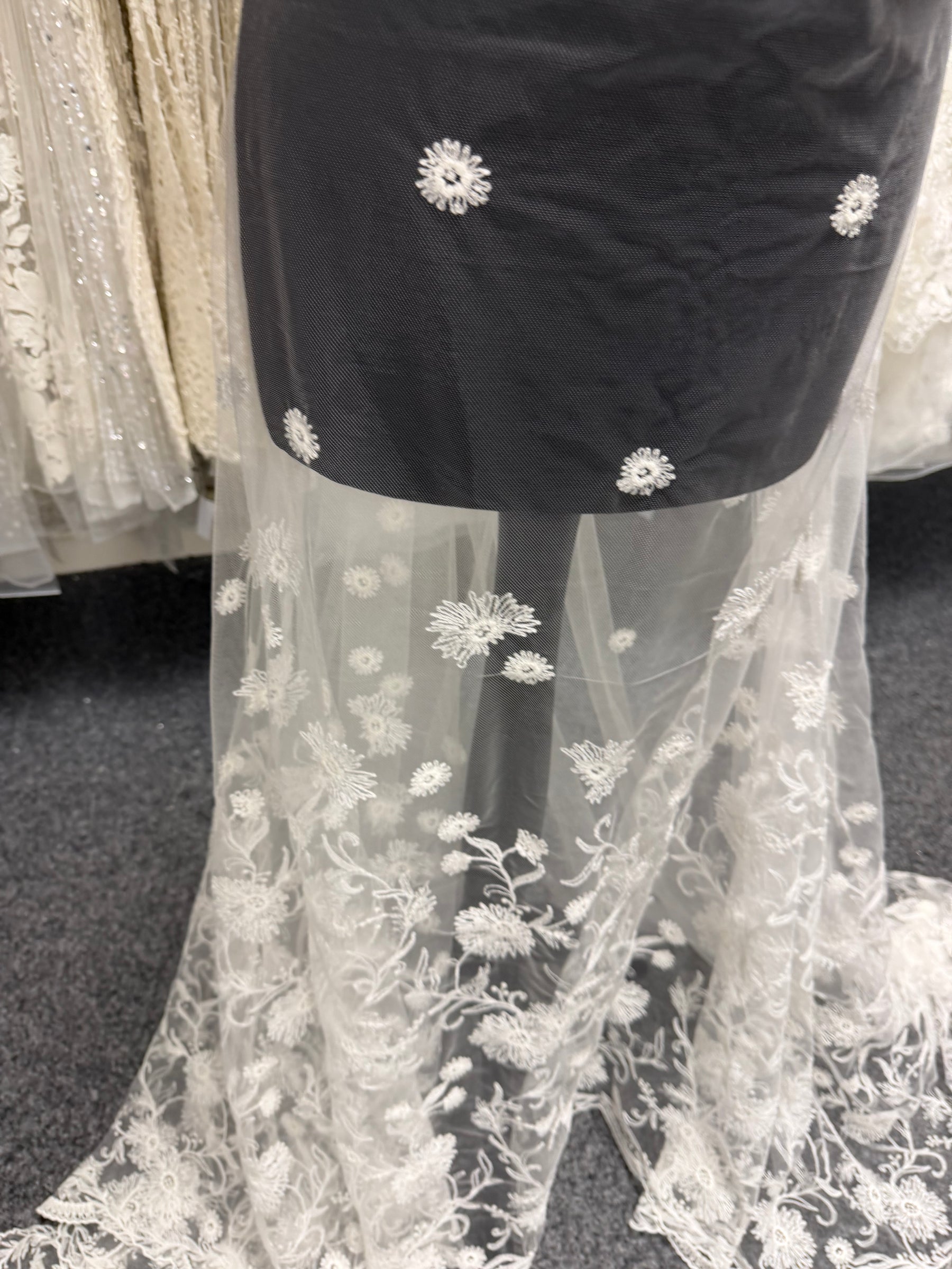 Ivory Embroidered Lace - Orlaith