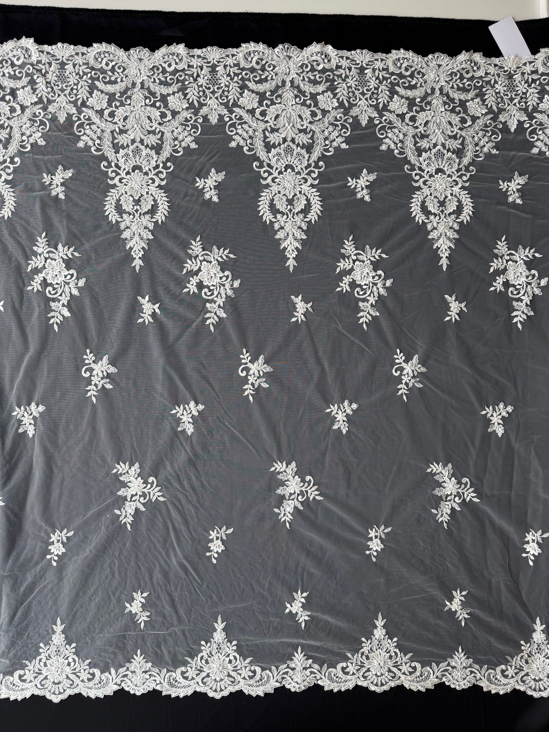 Ivory Beaded Lace - EB1031