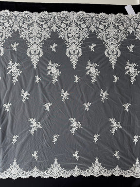 Ivory Beaded Lace - EB1031