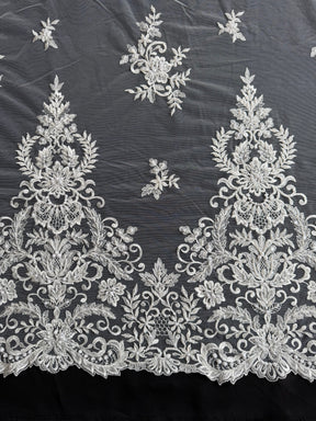 Ivory Beaded Lace - EB1031