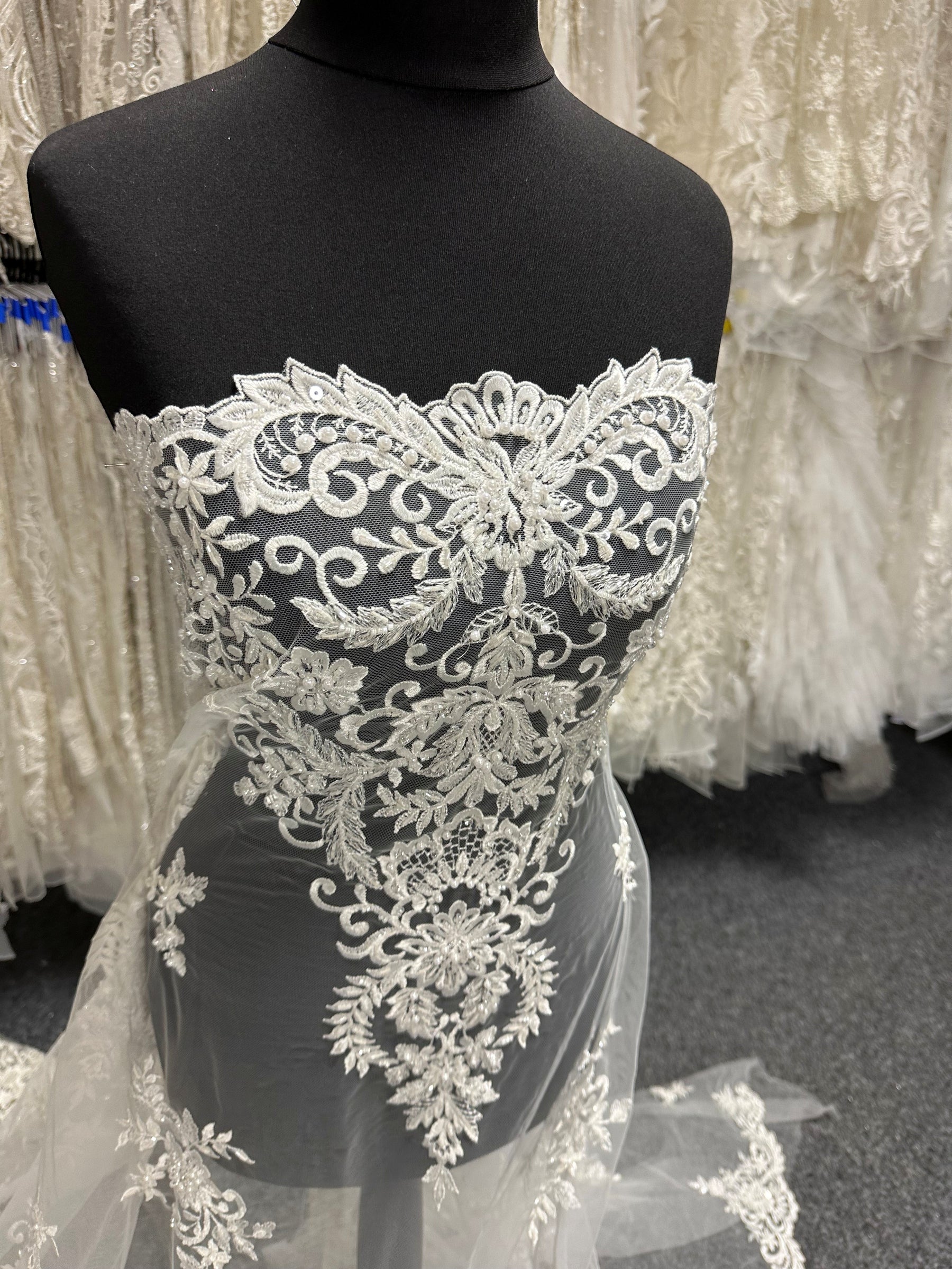 Ivory Beaded Lace - EB1031