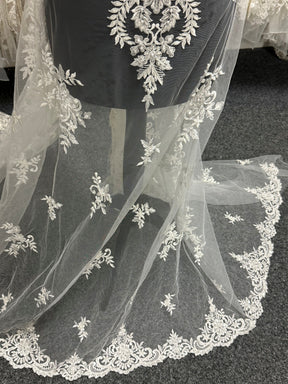 Ivory Beaded Lace - EB1031