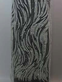 Baby Blue Emb Beaded Tulle - EB1068