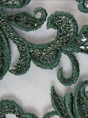 Hunter Emb Beaded Tulle - EB1069