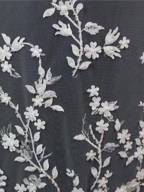 Ivory Beaded Lace - EB1073