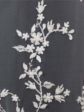 Ivory Beaded Lace - EB1073